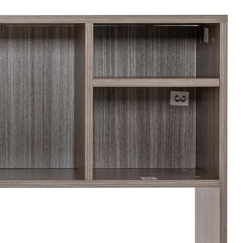 Dark Gray 4 Shelves Desk Bookshelf Organizer O50106
