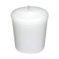 White Votive Candle, 15 HR, Unscented, Flared V201