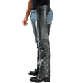 Men's Black Motorcycle Chaps G542