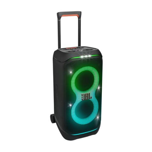 Portable Party Speaker with Telescopic Handle & Wheels (Black) B46591