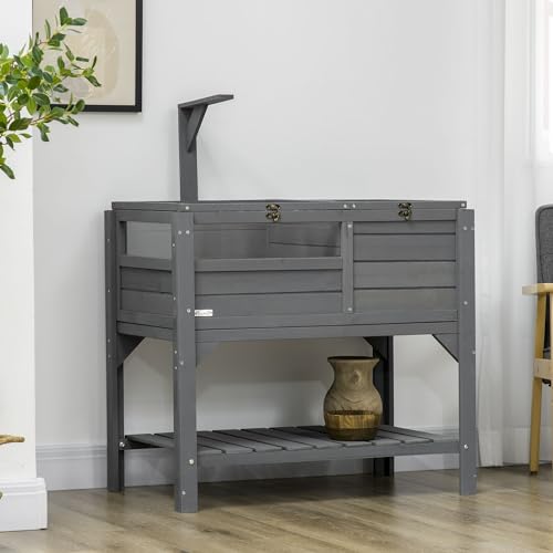 Gray Tortoise Enclosure with Shelf Storage L57784