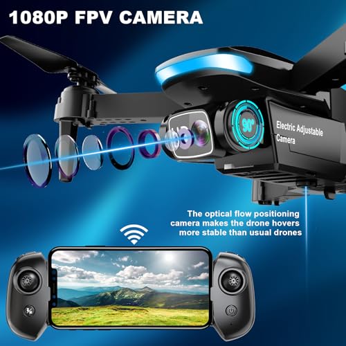 Mini Drone with Camera, 1080P HD Foldable Drone A585066
