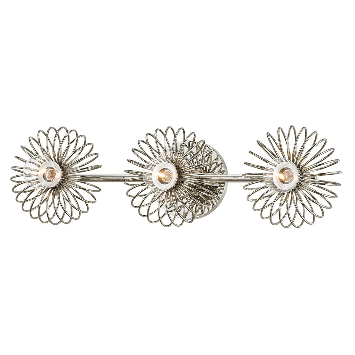 Polished Nickel 3 Light Bath Bracket Q620