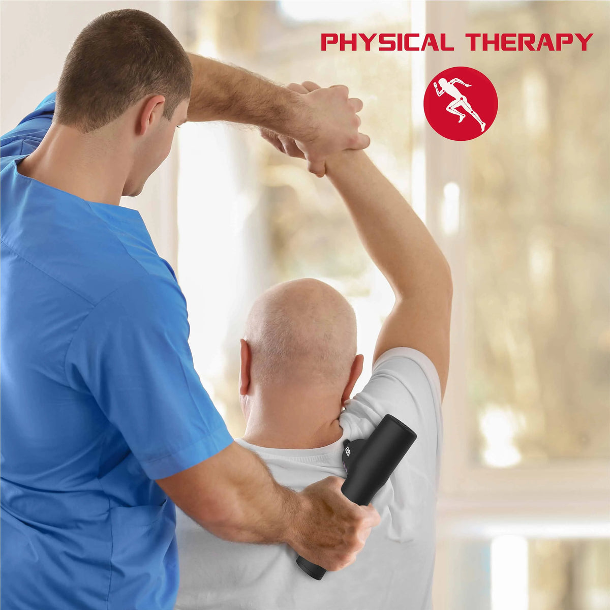 Handheld Percussion Massage Gun with Attachments D92369