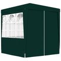 Green Party Tent with Side Walls Outdoor Gazebo Canopy 6.6ft x 6.6ft x 7.9ft D260799