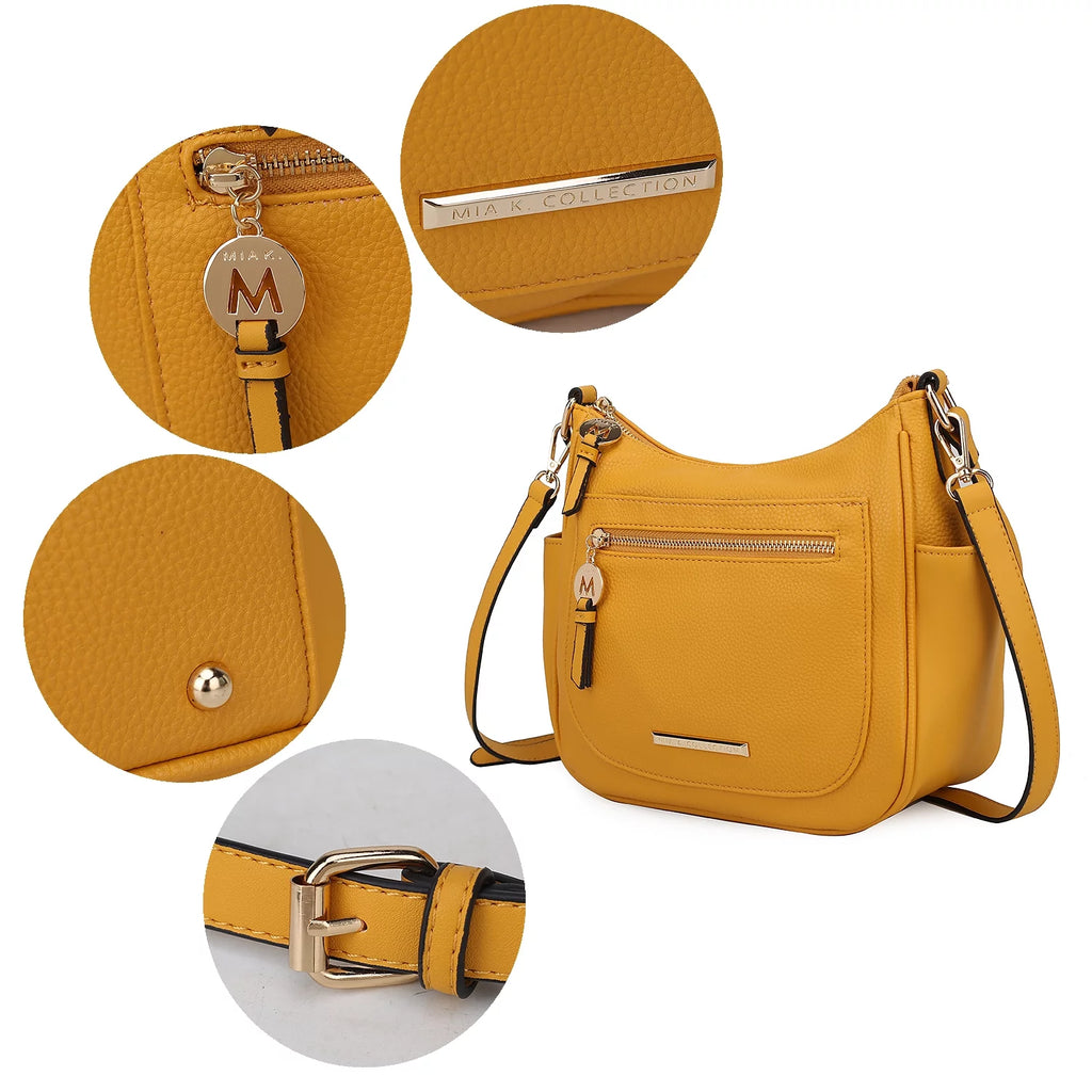 Red Vegan Leather Crossbody Bag S422