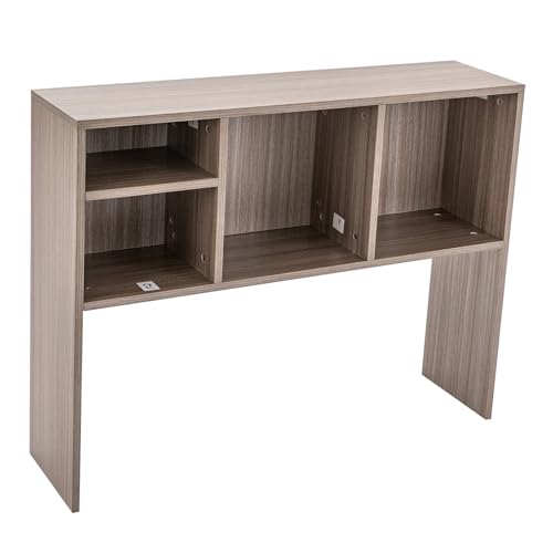 Dark Gray 4 Shelves Desk Bookshelf Organizer O50106