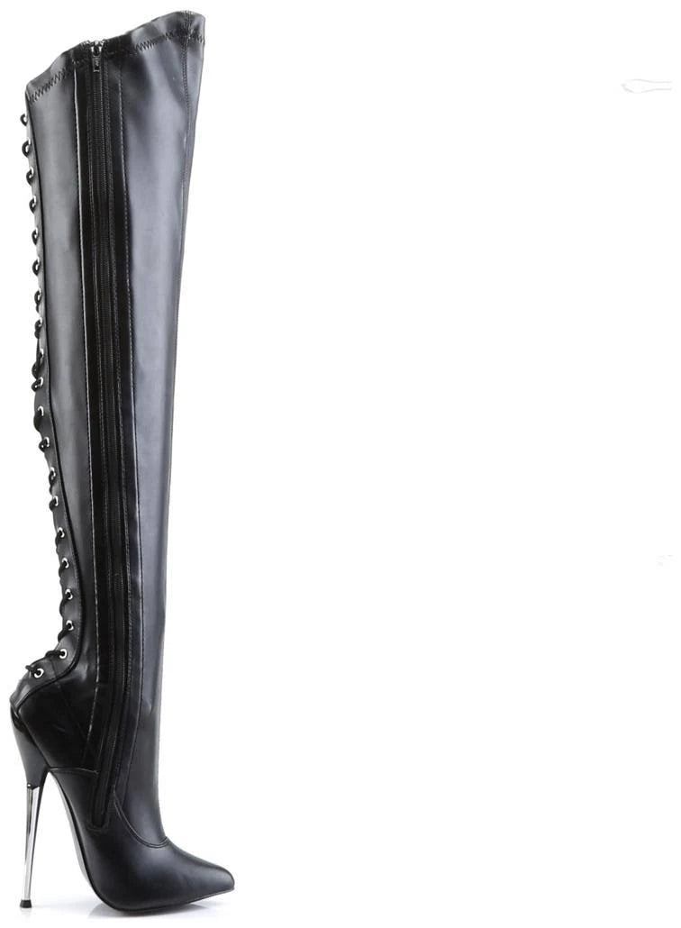 Black Stretch PU Dagger-3060 5 C372849