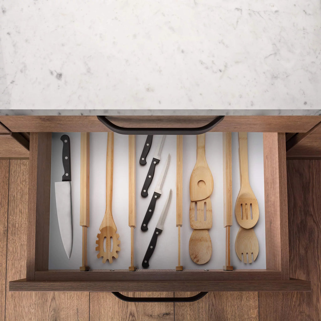 Natural Bamboo Drawer Dividers Q46887