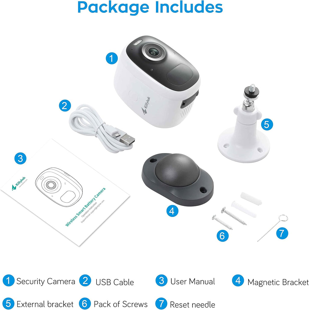 2K Wireless Security Camera Outdoor with Color Night Vision A26567
