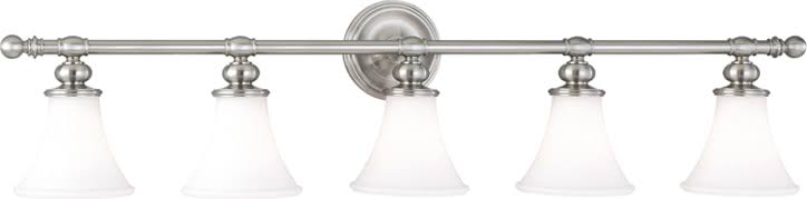 5 Light Bath Bracket, Satin Nickel S289
