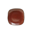 Square Plate Red Rock, Case of 12 Y88462