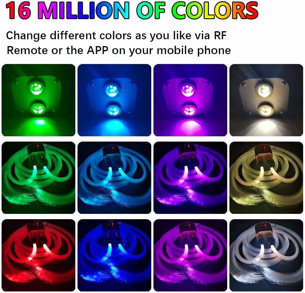 20W RGBW LED Starlight Headliner Light Kit with APP Remote F9999