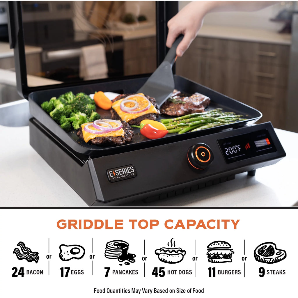Electric Tabletop Griddle with Hood S5458