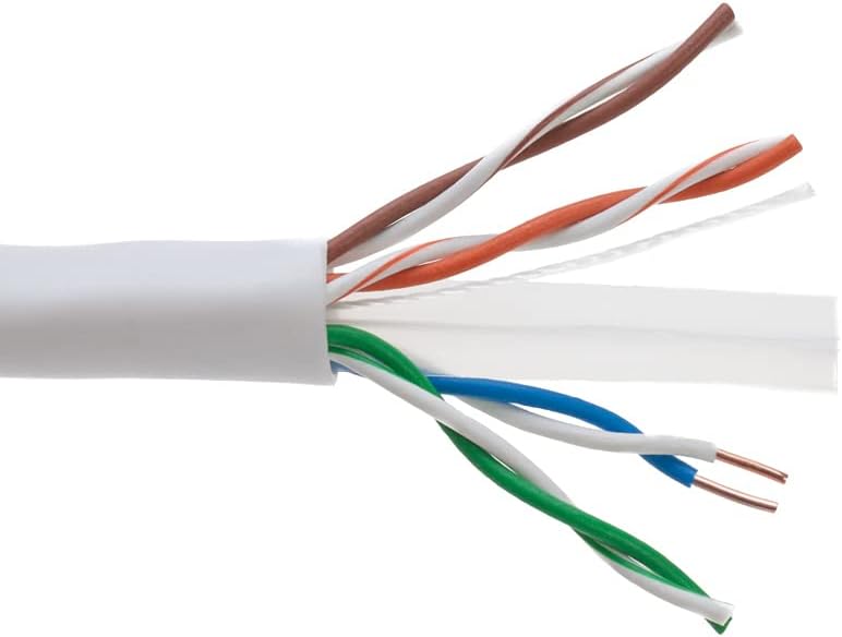 1000ft CAT6 Solid Ethernet Cable UTP 23AWG Bulk (Orange) W534956