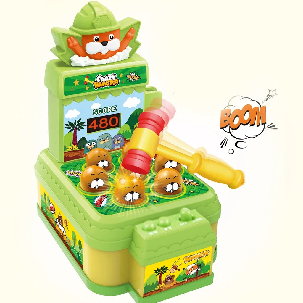 Mini Coin-operated Pound Arcade Game Machine With one Hammers Toy N17359