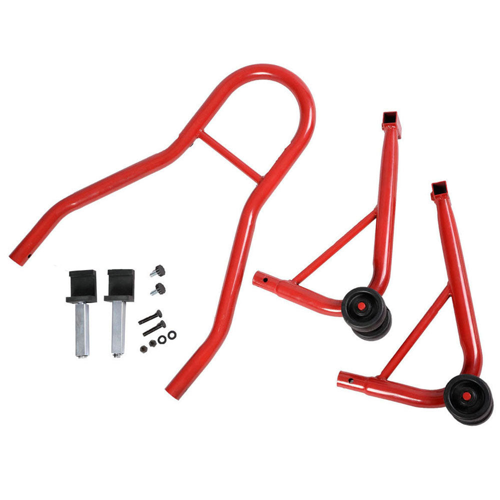 Red Steel Rear Wheel Paddock Stand K7240