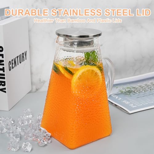 105OZ Borosilicate Glass Pitcher with Lid K180