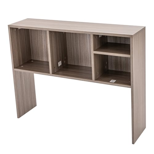 Dark Gray 4 Shelves Desk Bookshelf Organizer O50106