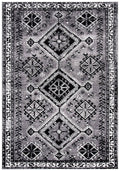 Grey / Black Vintage Rug N7836