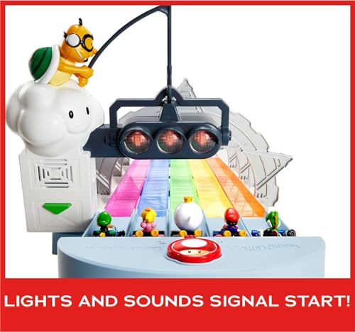 8-Foot Track Set with Lights & Sounds & 2 1:64 Scale Vehicles L139777