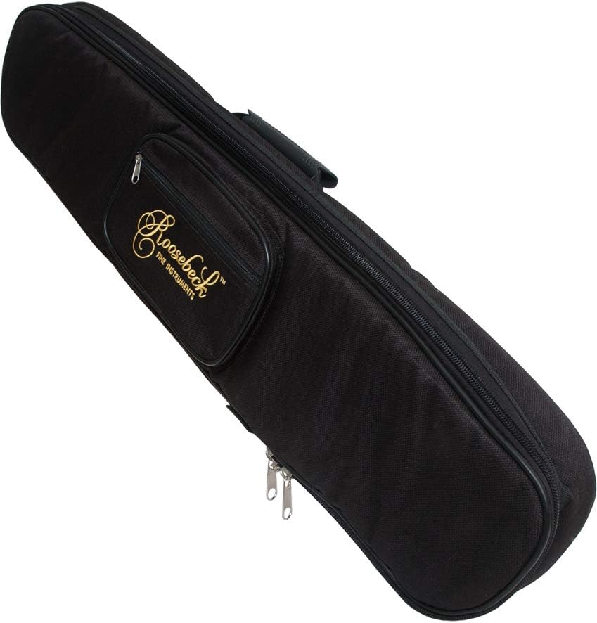 Mountain Dulcimer 4-String Vaulted Spruce Knotwork Walnut with Gig Bag Case and Replacement Strings L9708