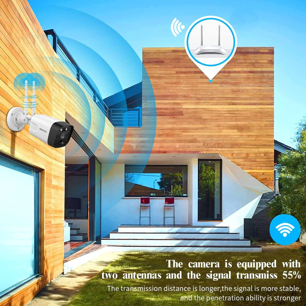 3K 5.0MP Wireless Security Camera System with 1TB Hard Drive E863