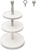 White Rustic 3 Tier Wood Tray I970