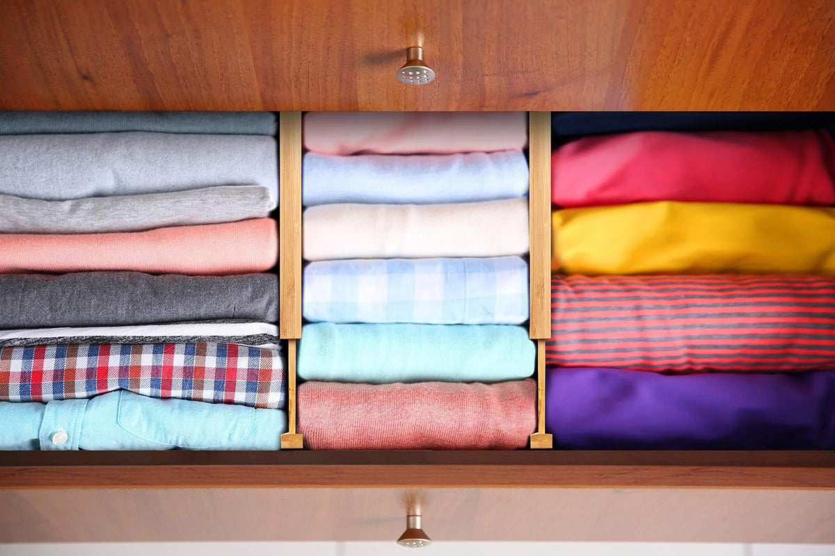 Natural Bamboo Drawer Dividers Q46887