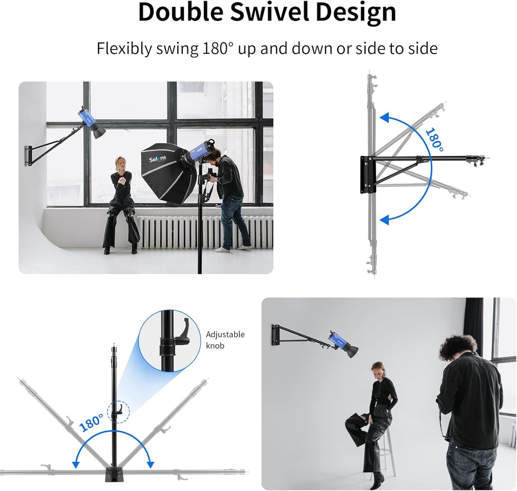 Black 5.9 Feet Camera Wall Mount G284244
