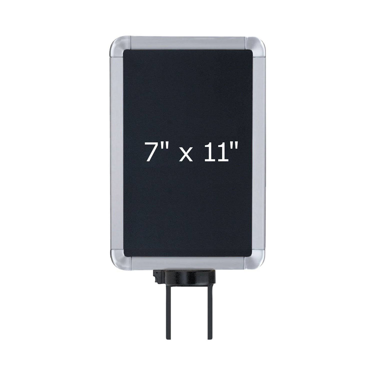 Satin Aluminum Swivel Mount Sign Frame Q613