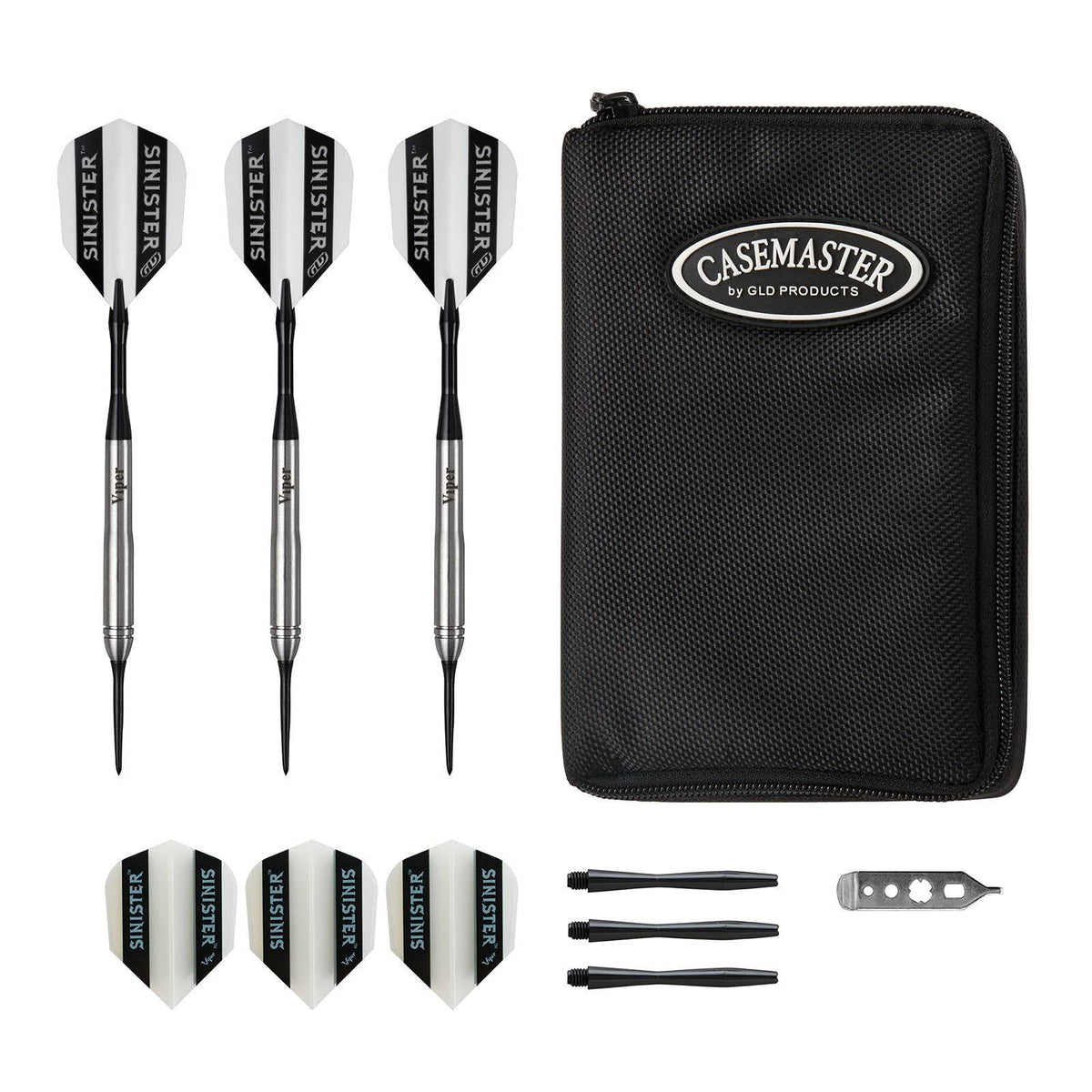 Steel Tip Darts and Dart Case Blue X79438