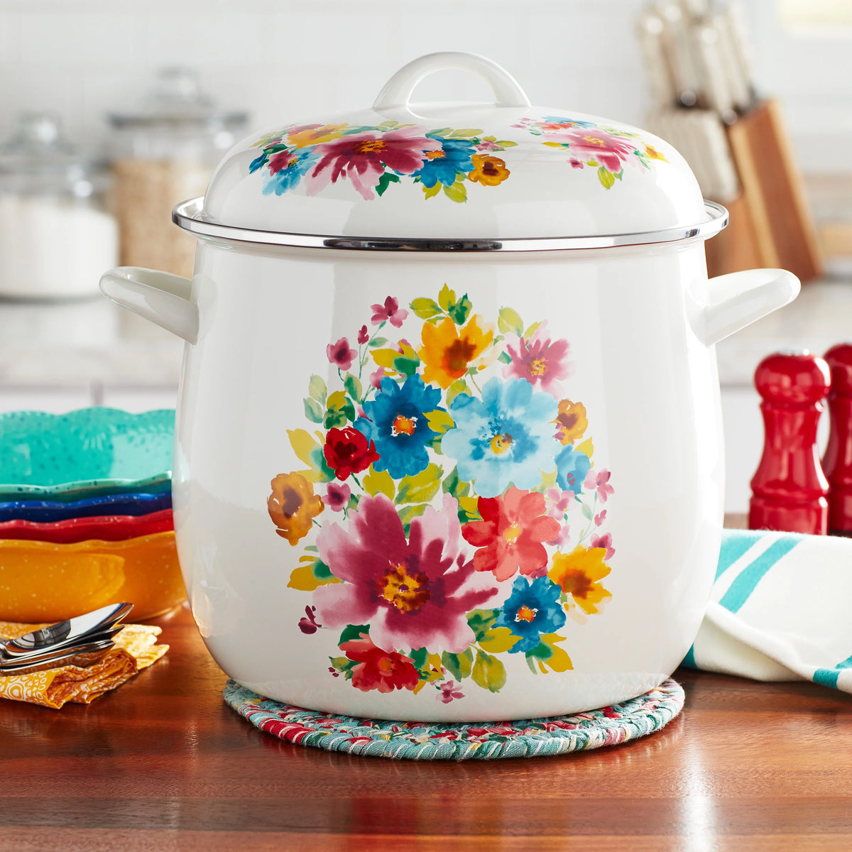 12-Quart Enamel-on-Steel Stock Pot S898