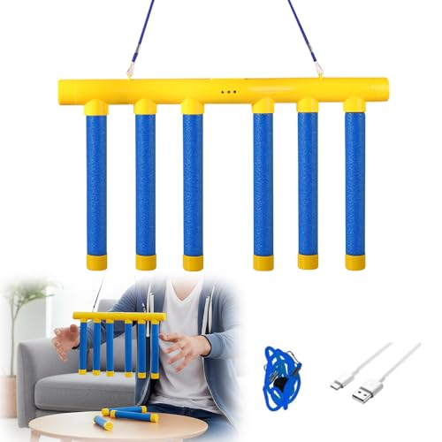 Reflective Drop Stick Challenge Game, Hand Eye Coordination Reflex Training Toy, 3 Adjustable Speed Modes, Yellow K746213