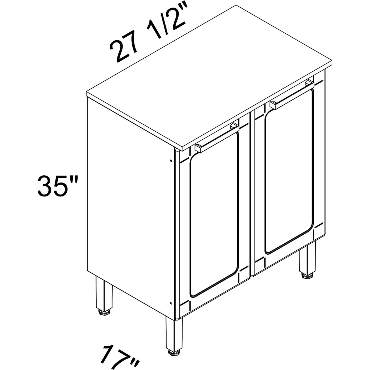 Grey Base Cabinet E1693