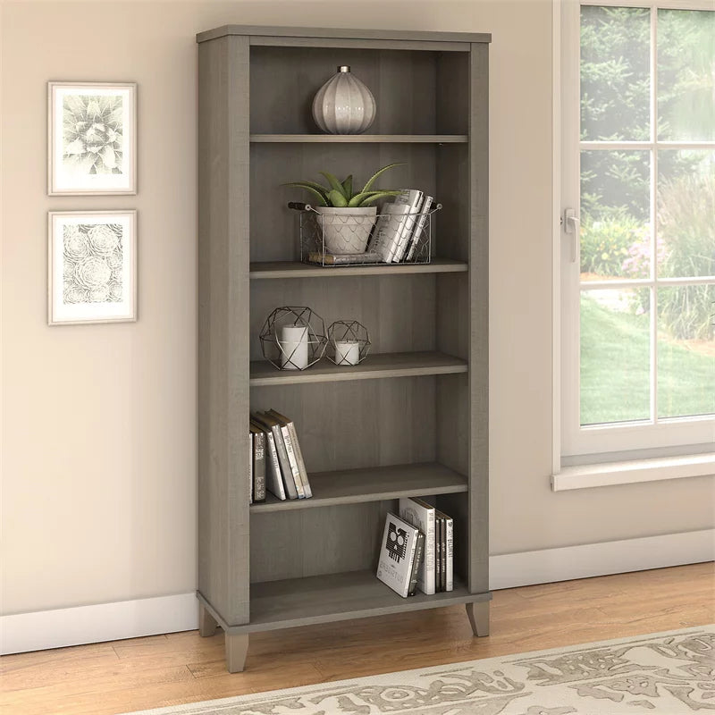 5 Shelf Bookcase in Ash Gray O561363