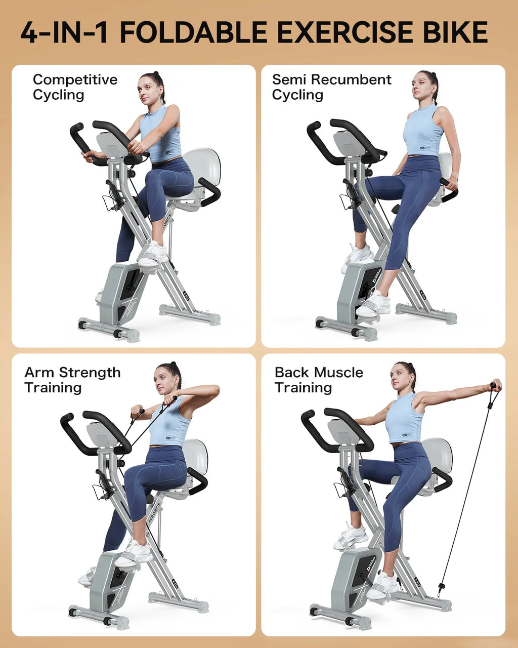 Foldable Magnetic Exercise Bike P45203