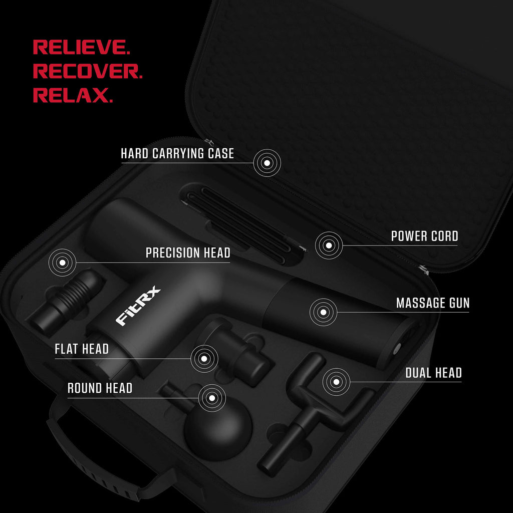 Handheld Percussion Massage Gun with Attachments D92369