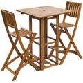 3 Piece Solid Acacia Wood Bistro Set N7447