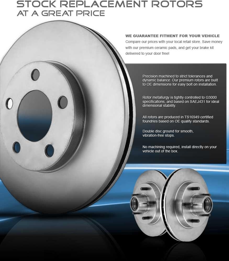 Solid 5 Lug 310mm Rear Rotors Pack of 2 W9639
