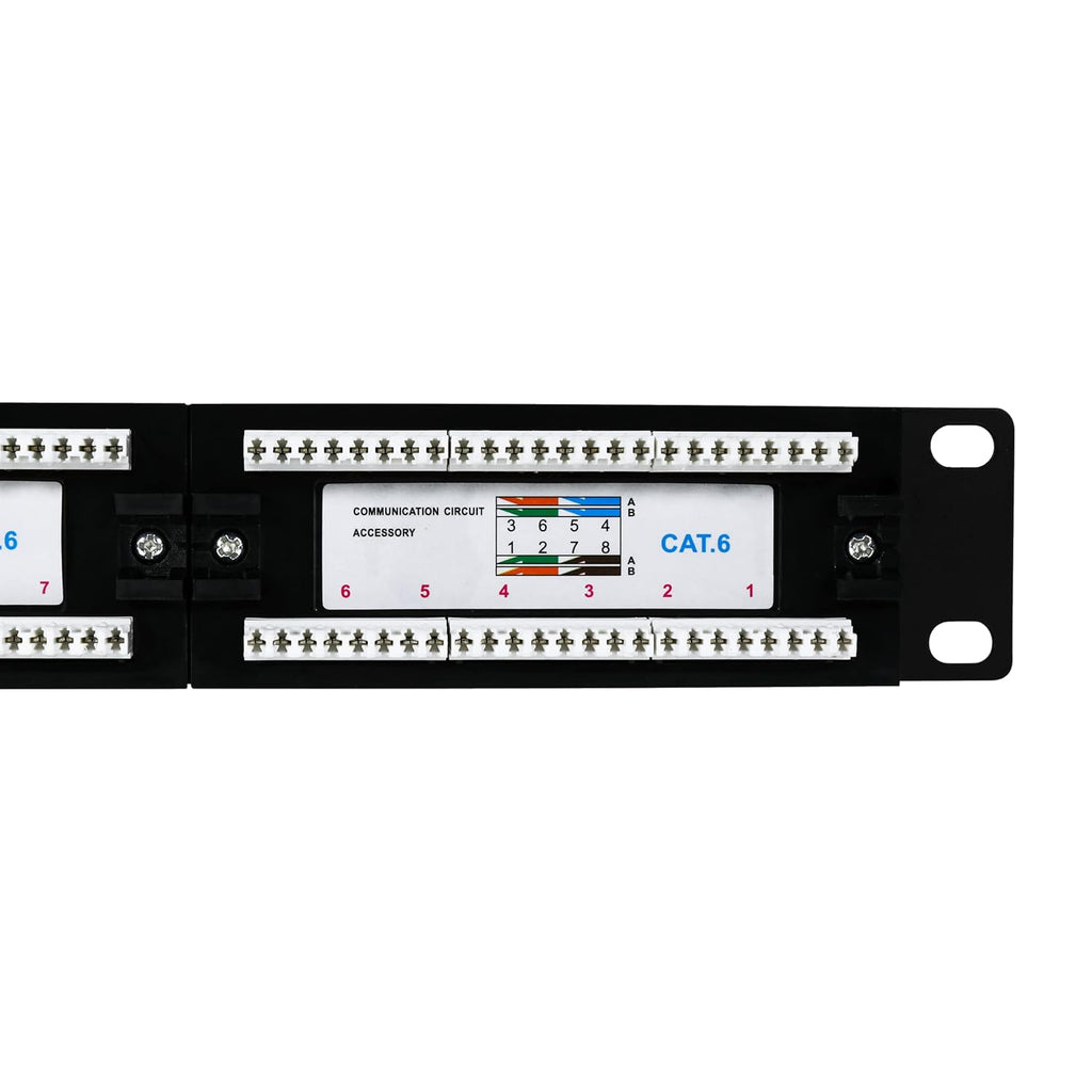 48 Port Cat6 Patch Panel, 19 inch 1U Y197701