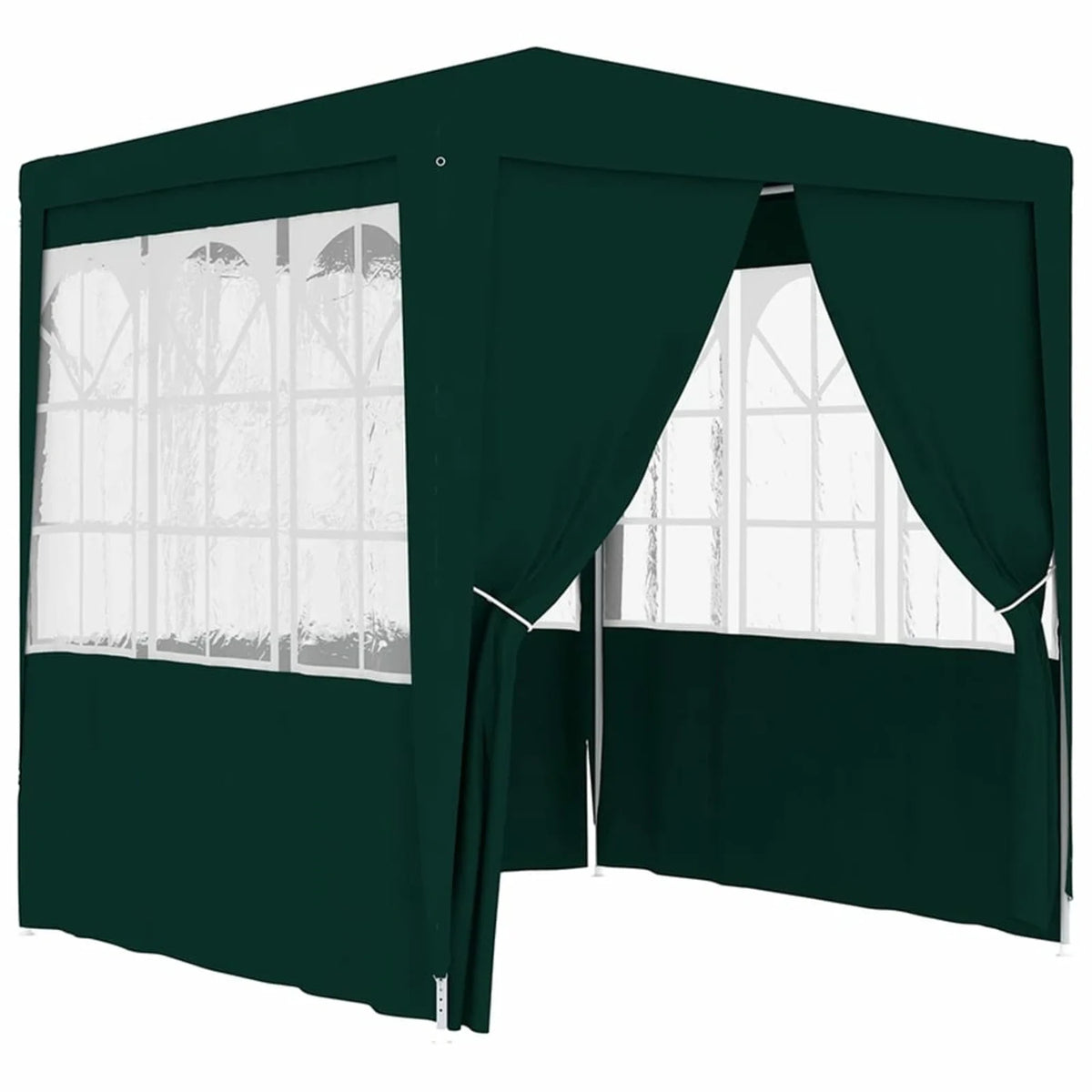 Green Party Tent with Side Walls Outdoor Gazebo Canopy 6.6ft x 6.6ft x 7.9ft D260799