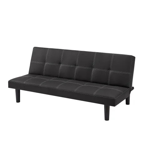 Black Velvet Convertible Sofa Bed E8893
