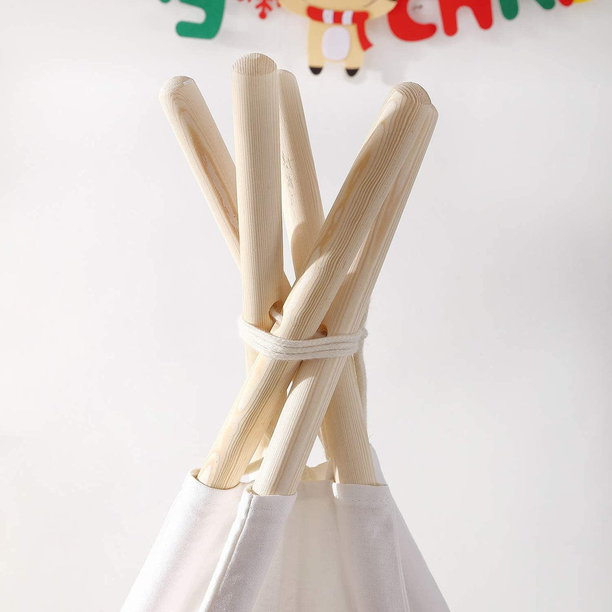 6 Feet Kids Teepee Play Tent with Carrying Bag Y22574