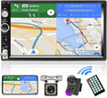 Double Din Car Stereo with Bluetooth, 7 Inch Touch Screen Car Radio MP5 Player with Backup Camera L8041