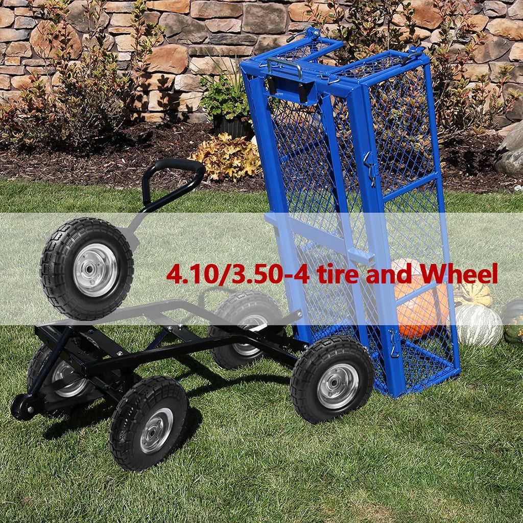 4.10/3.50-4 Flat-Free Solid Tires and Wheels with 5/8" Bearings 2-Pack V956
