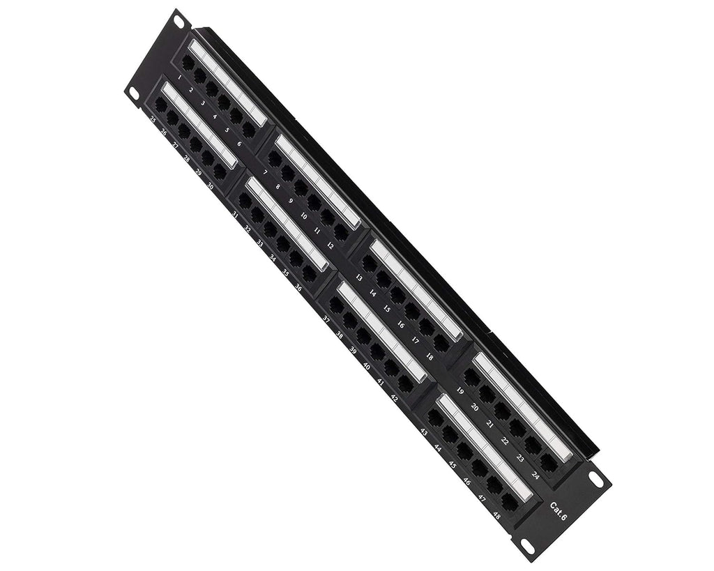48 Port Cat6 Patch Panel, 19 inch 1U Y197701
