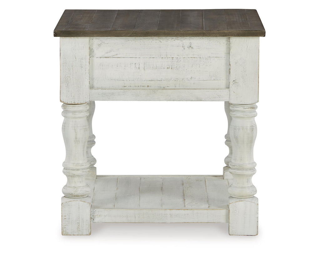 White/Gray End Table V76303