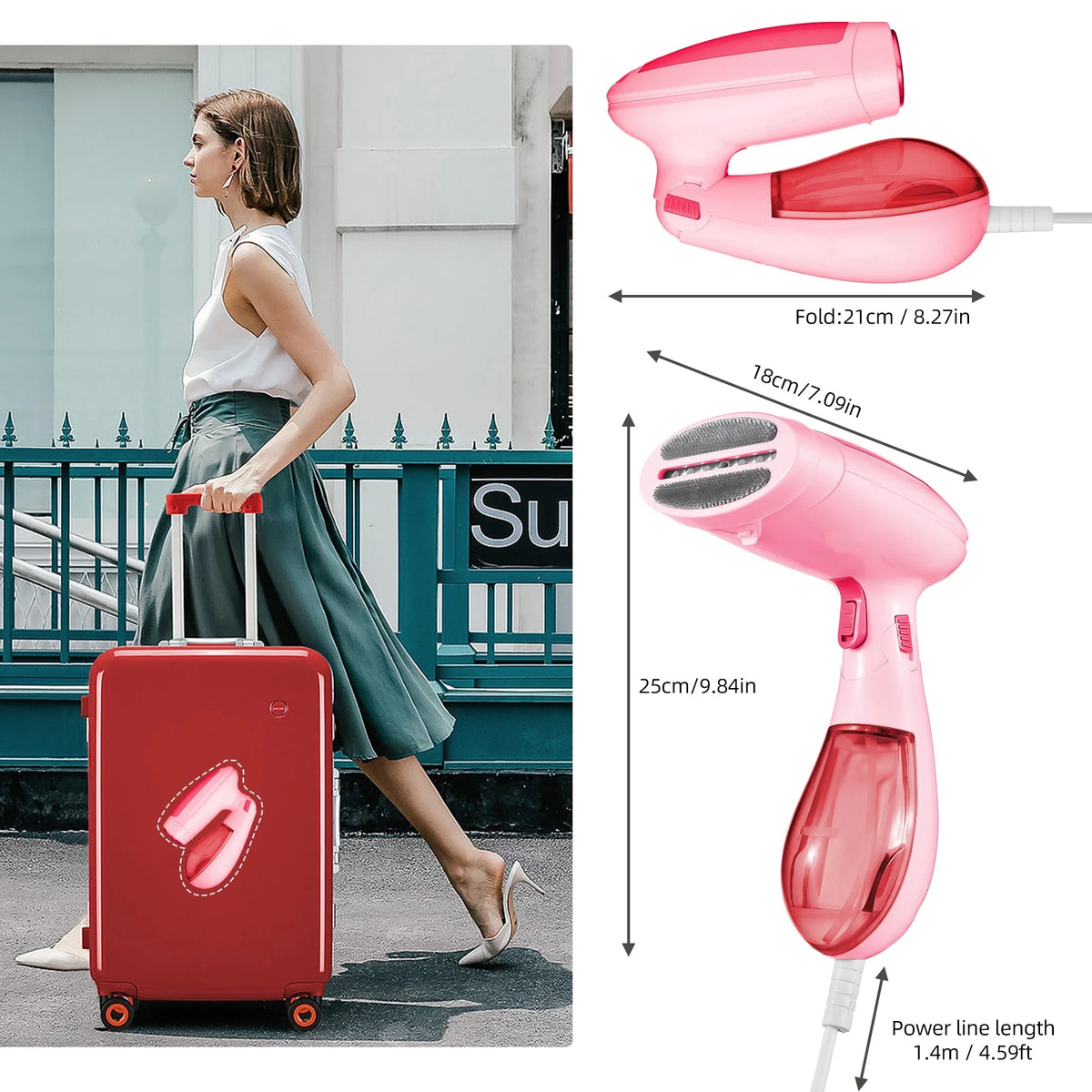 Portable Handheld Fabric Steamer 120ml C24392