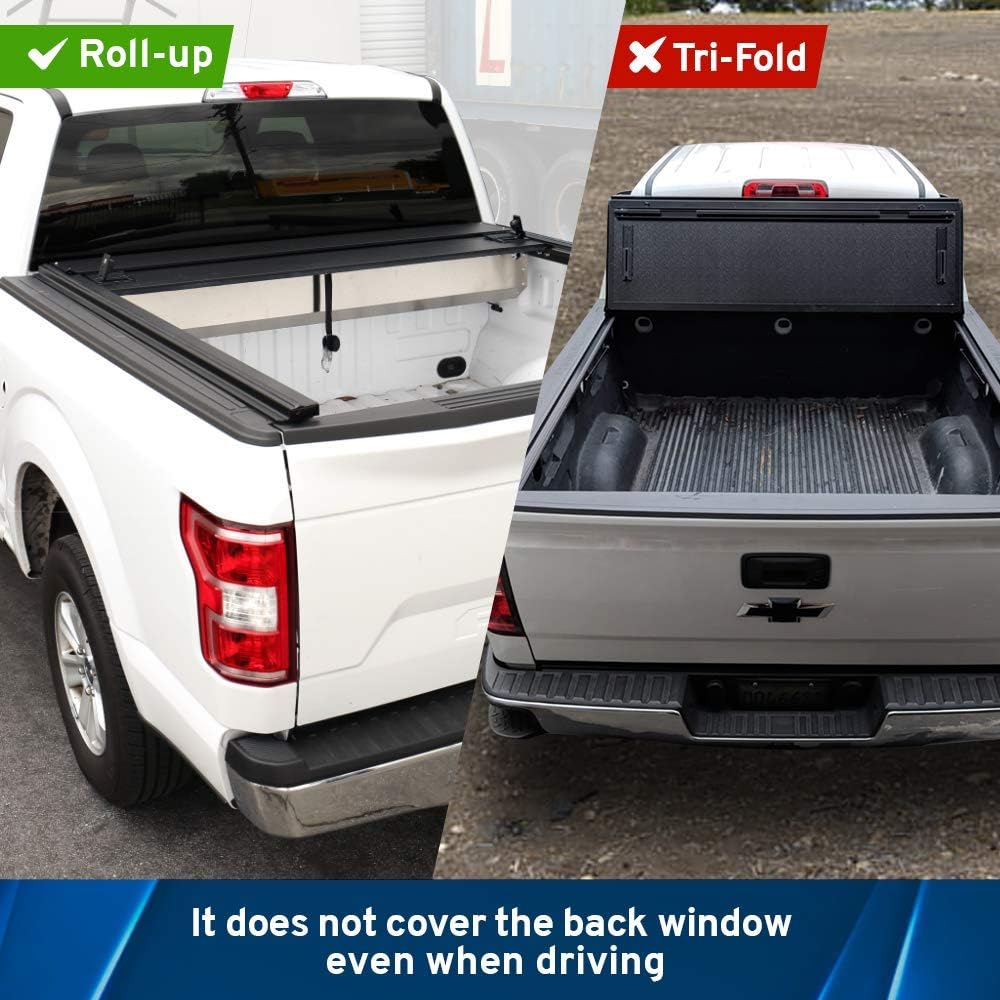 Matte Black Aluminum Retractable Hard Tonneau Cover M7052